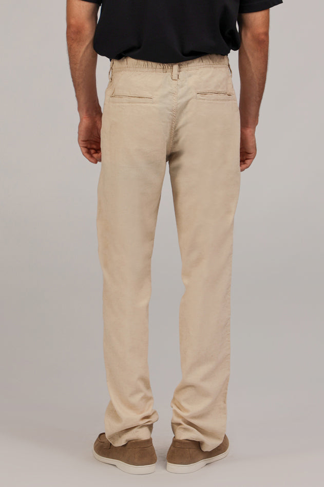 Linen Straight Fit Trousers