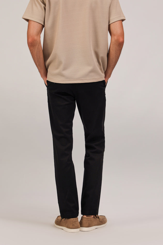 Textured Johnny Collar Polo Shirt