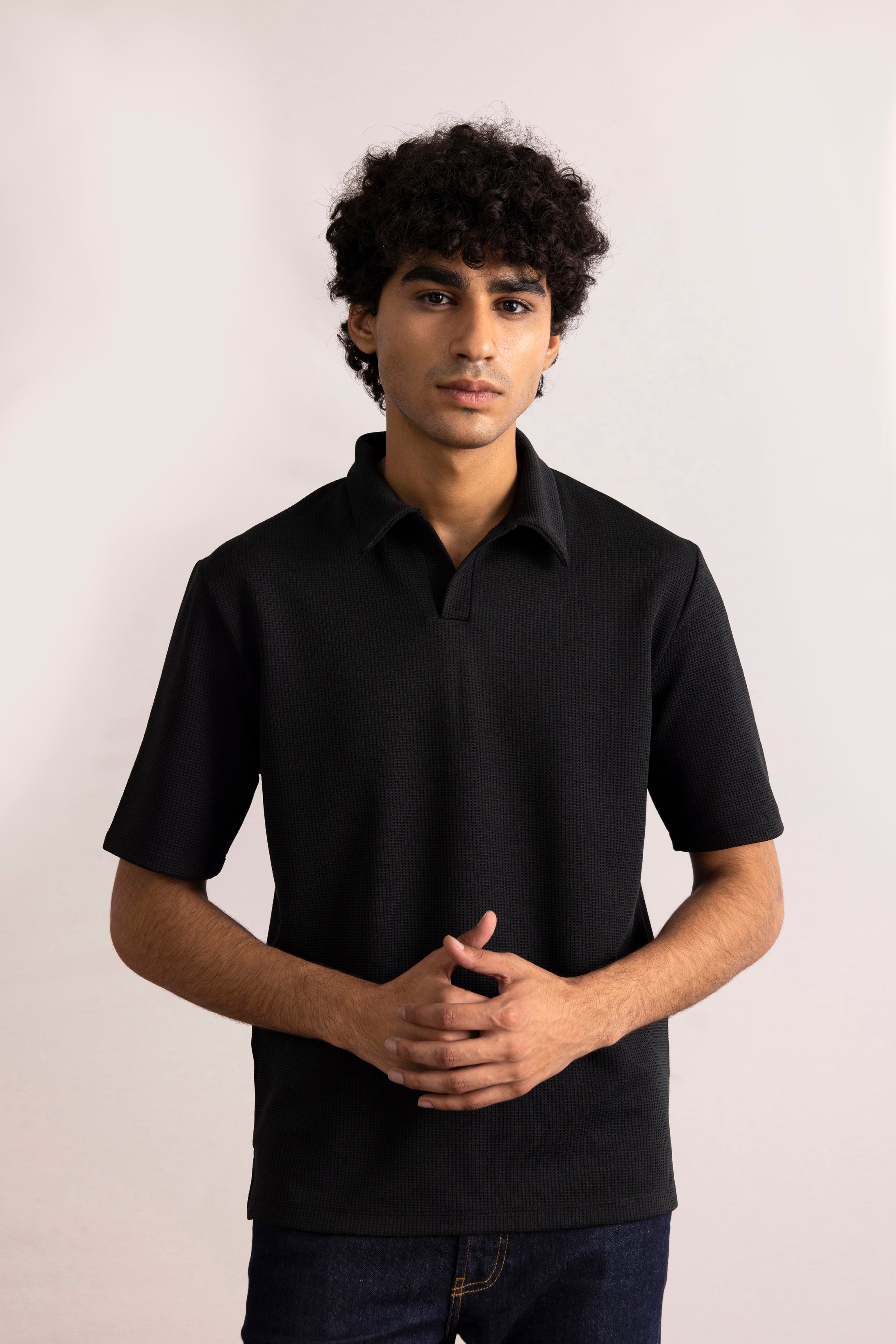Textured Polo Shirt