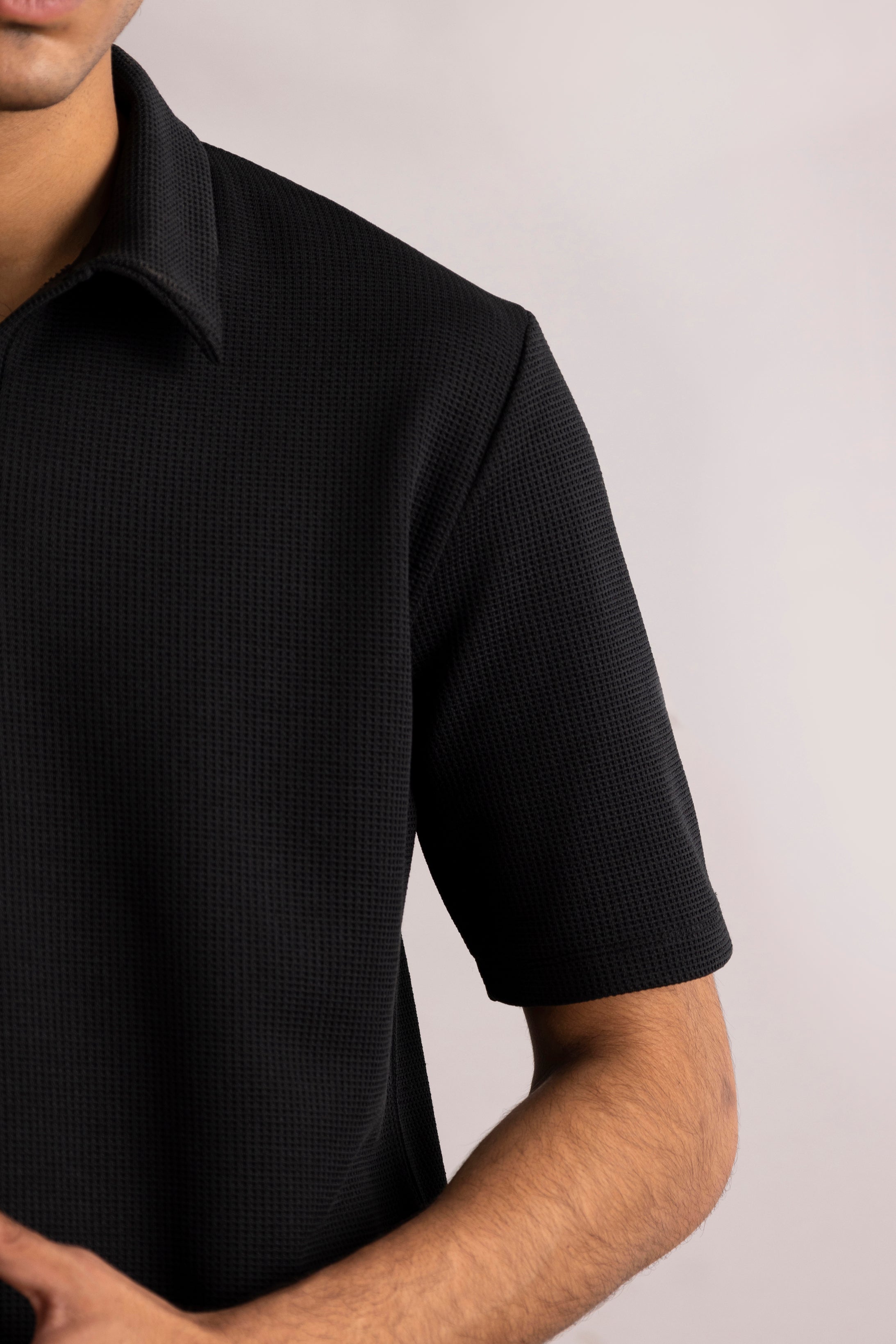 Textured Polo Shirt