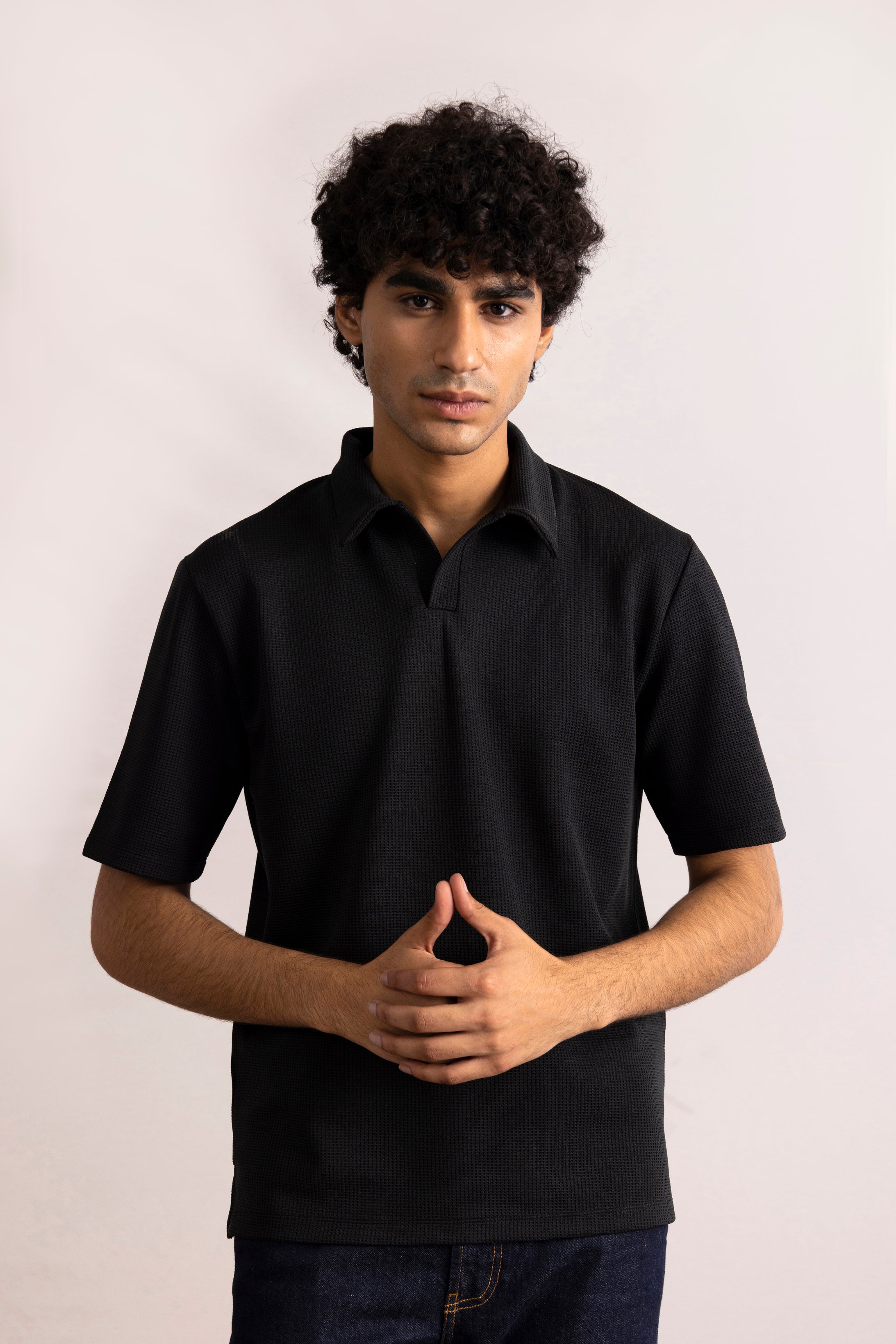 Textured Polo Shirt
