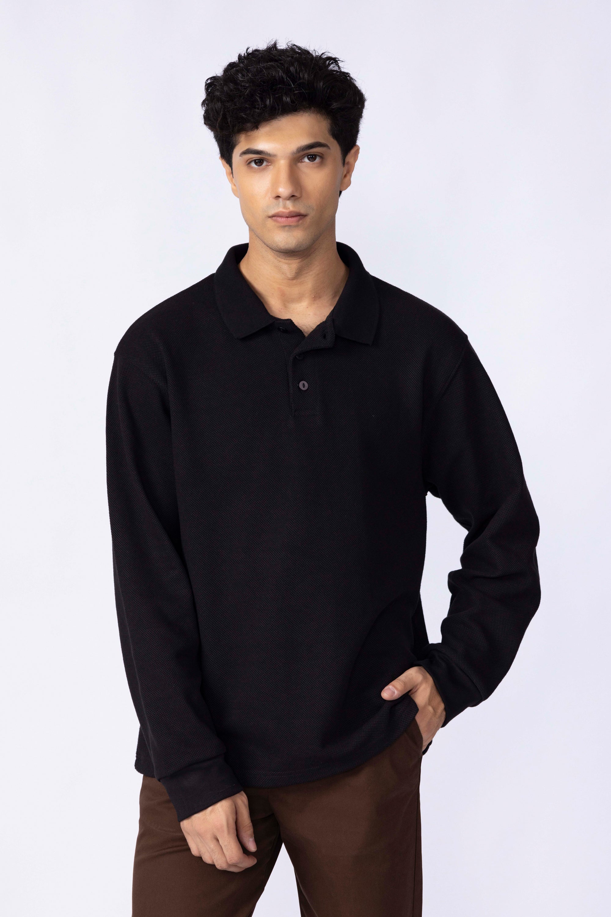 Textured Polo Shirt