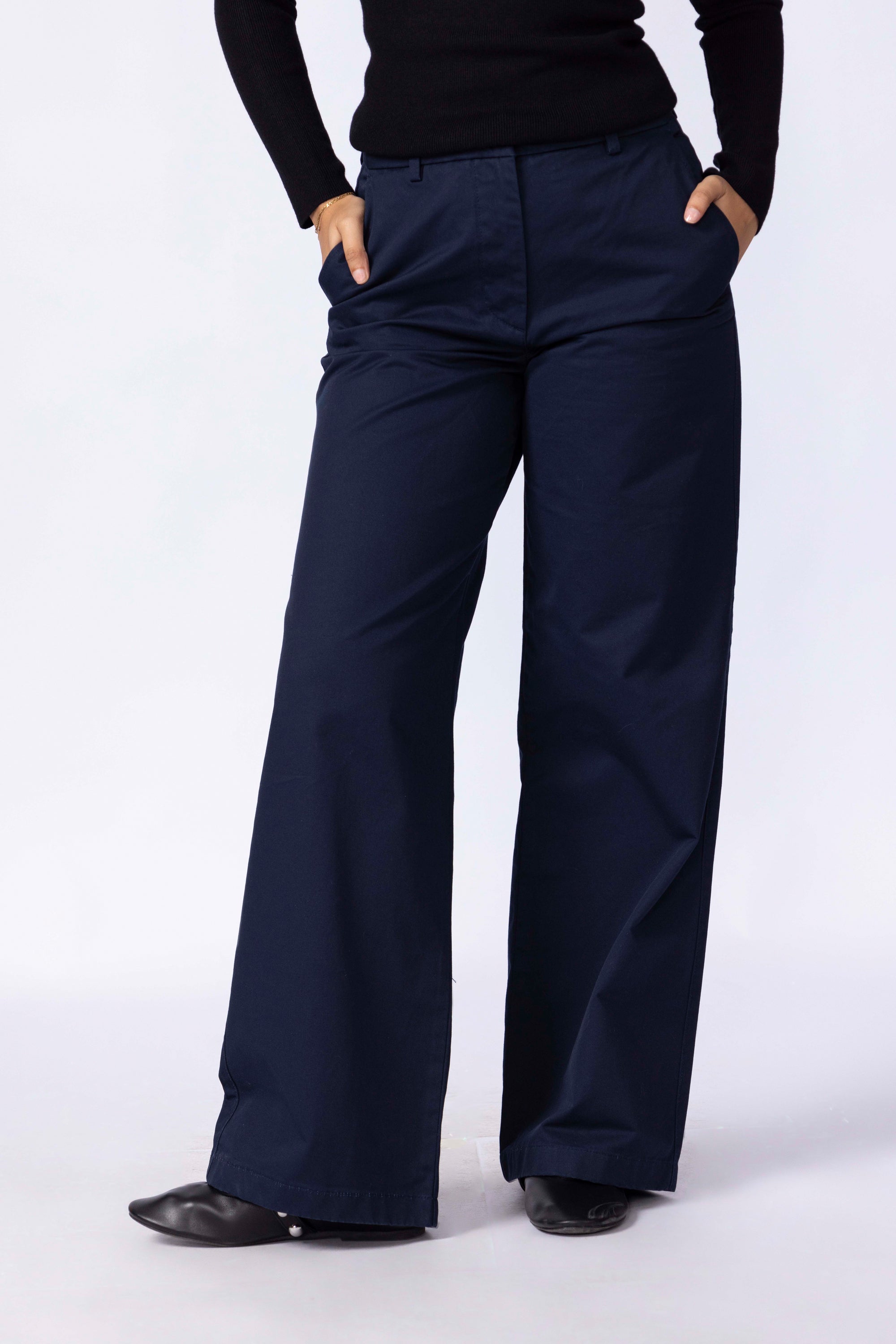Women Flared Chino Pants