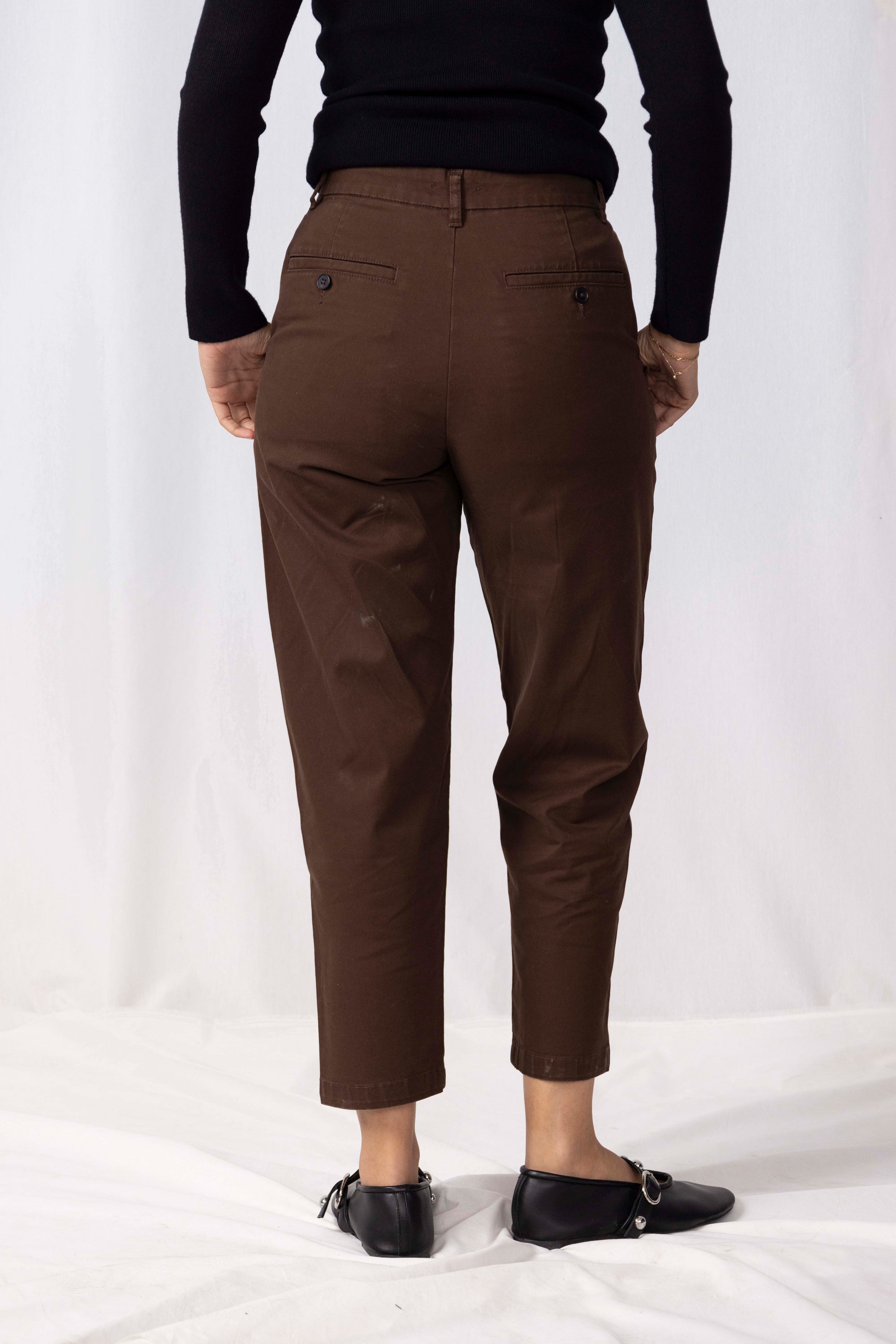 Women Cropped Chino Pants