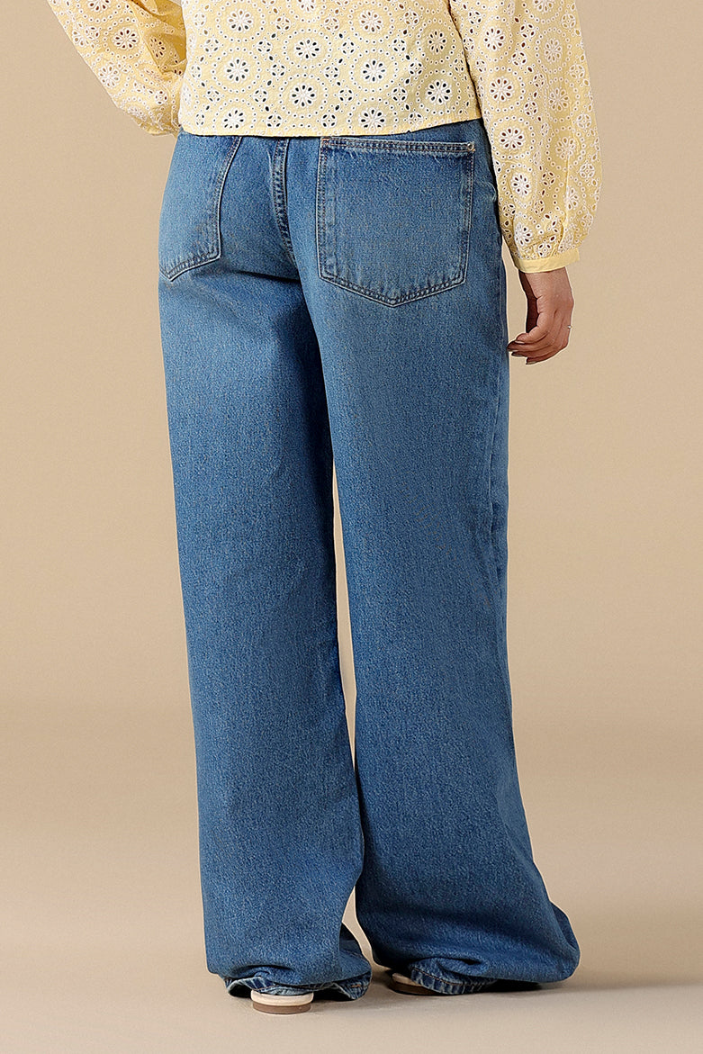 High-Rise Wide Leg Jeans