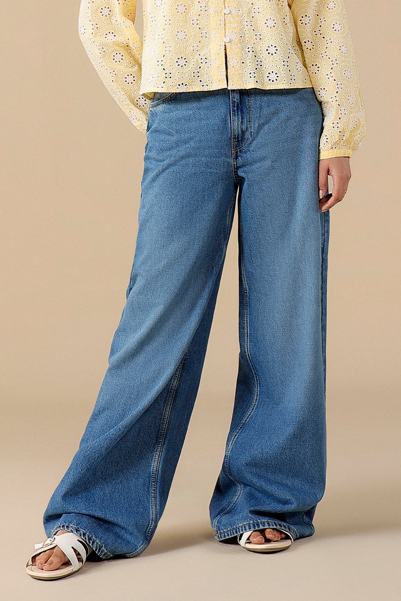 High-Rise Wide Leg Jeans