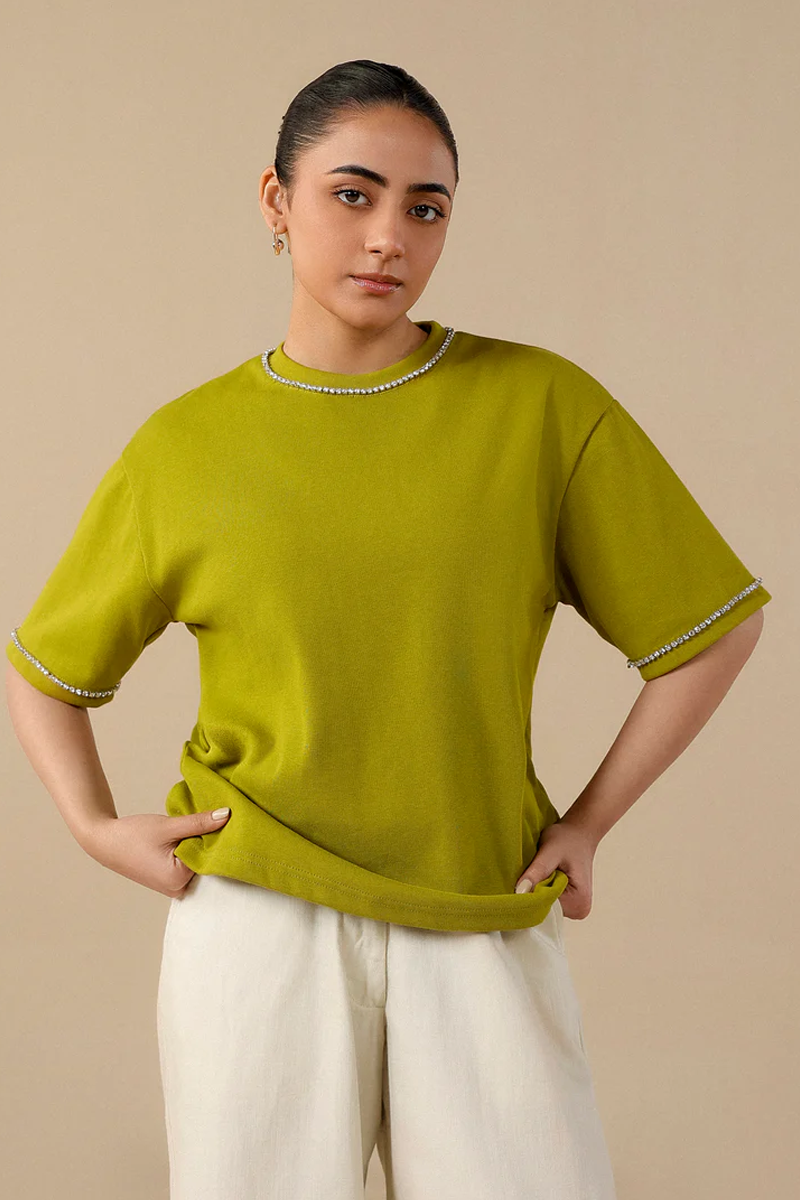 Lace Trim T-Shirt