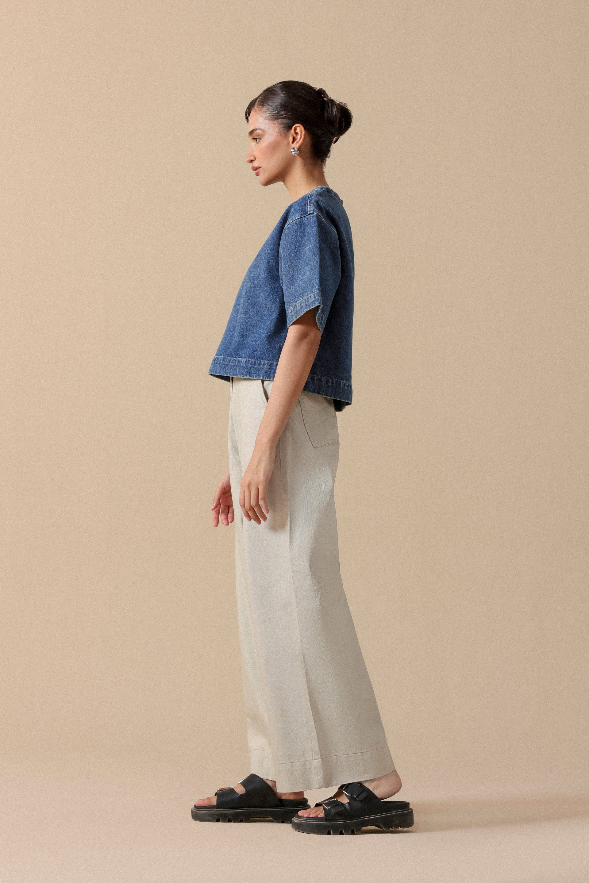 Denim Boxy Fit Shirt - Miles