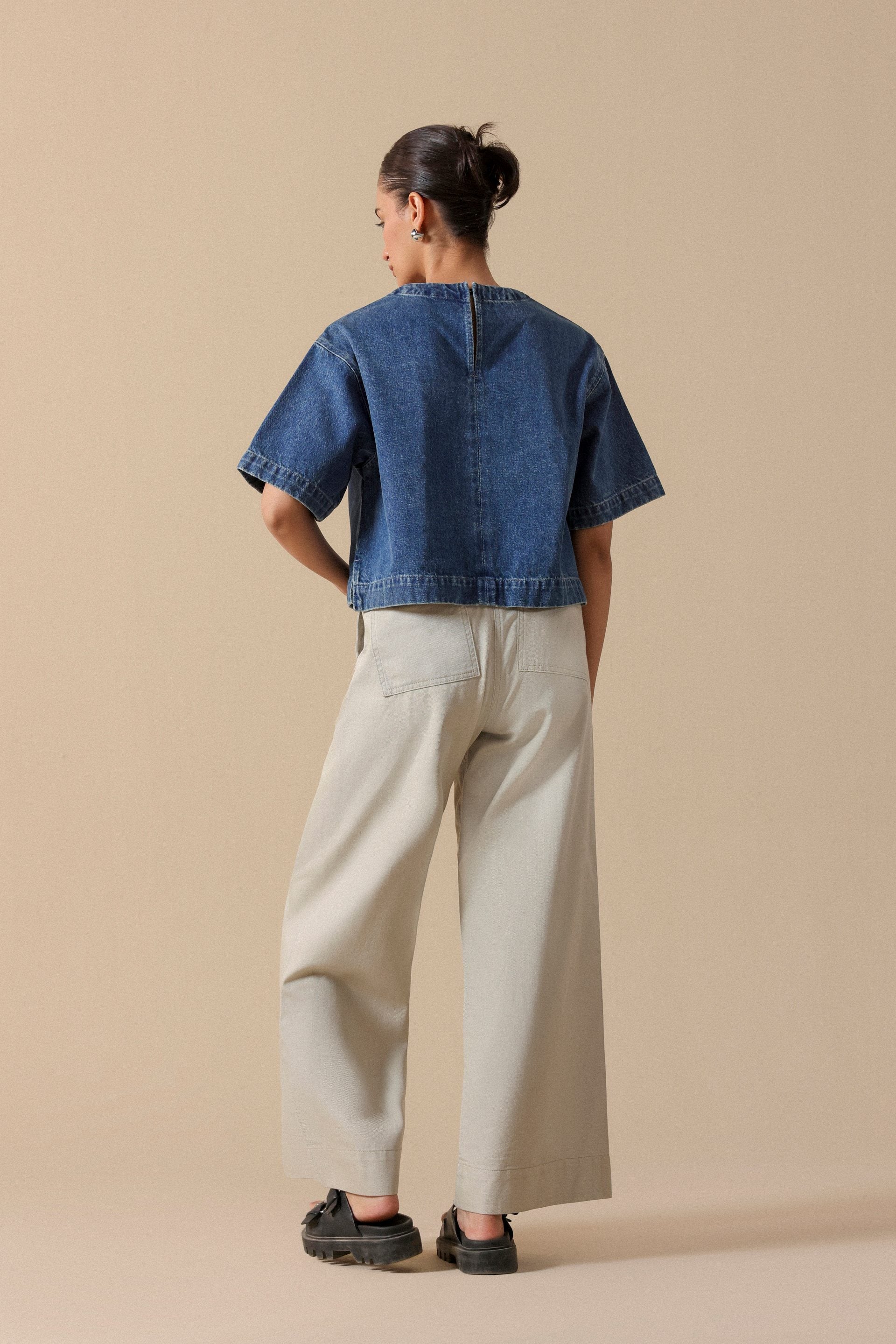 Denim Boxy Fit Shirt - Miles