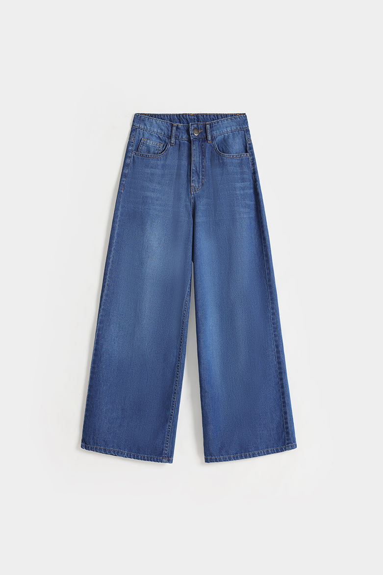 High-Rise Wide Leg Jeans