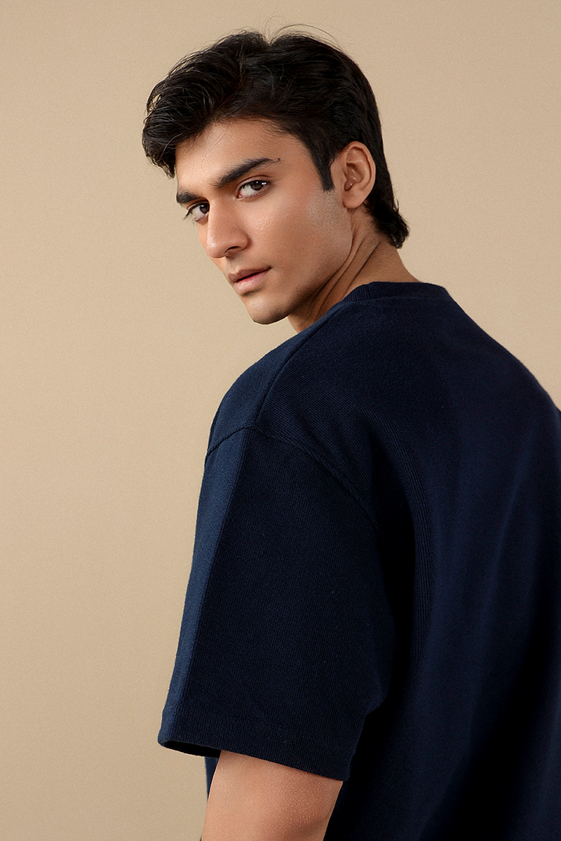 Soft Rib-Knit T-Shirt