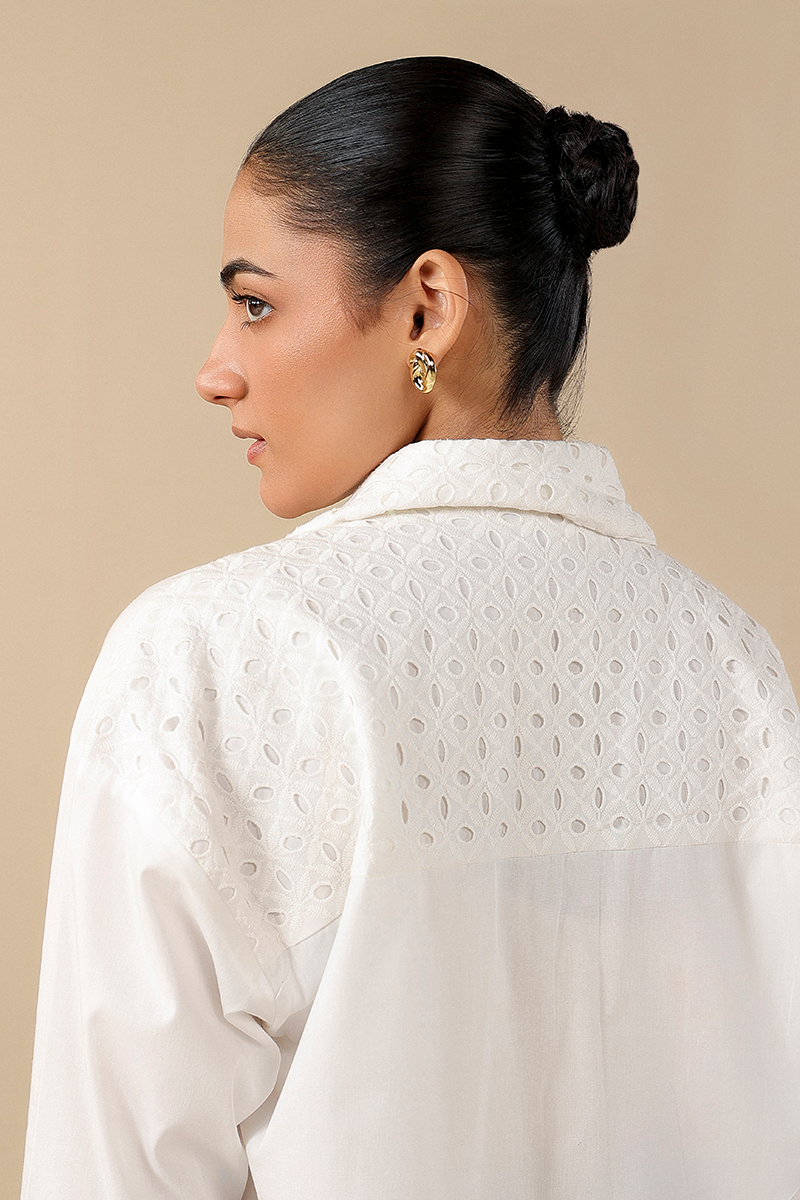 Schiffli Embroidered Shirt