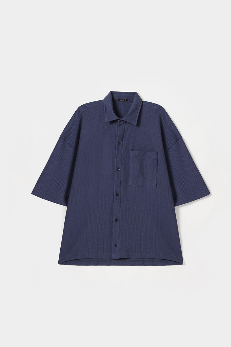 Texture Knit Lounge Shirt