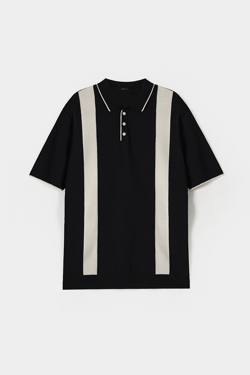 Contrast Stripe Polo Shirt