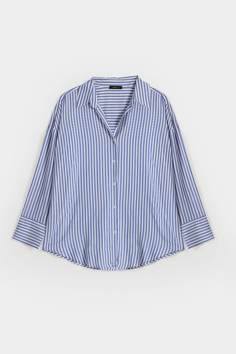 Striped Poplin Shirt