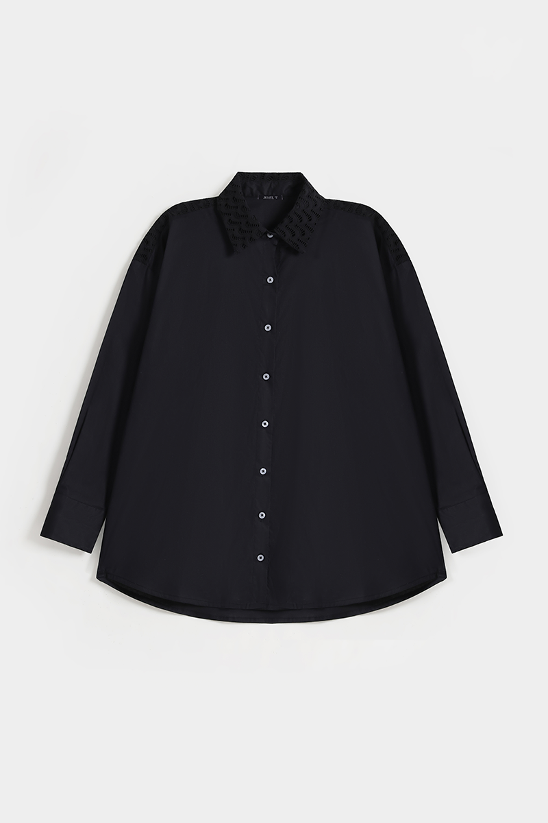 Schiffli Embroidered Shirt