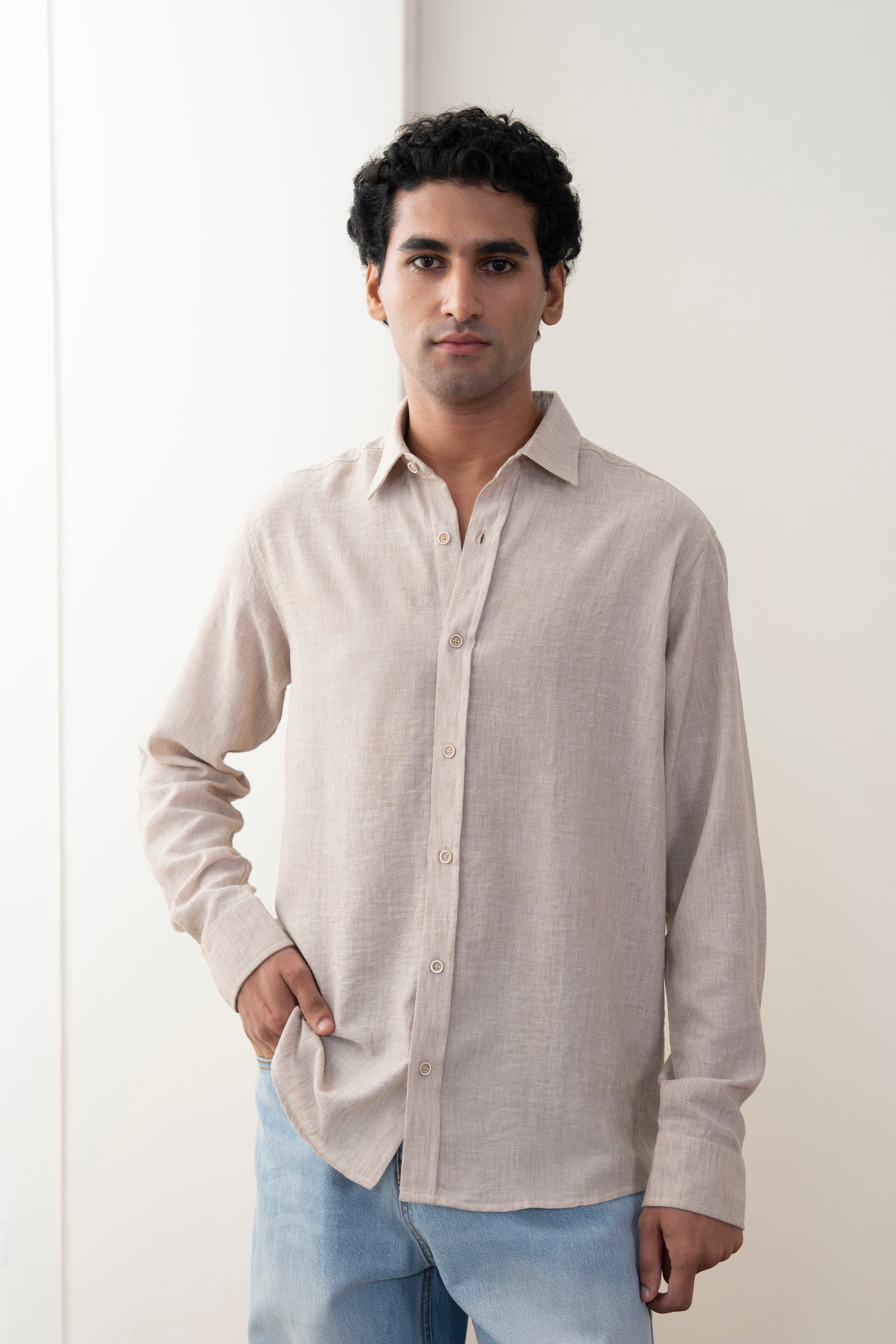 Sandstone Linen Shirt