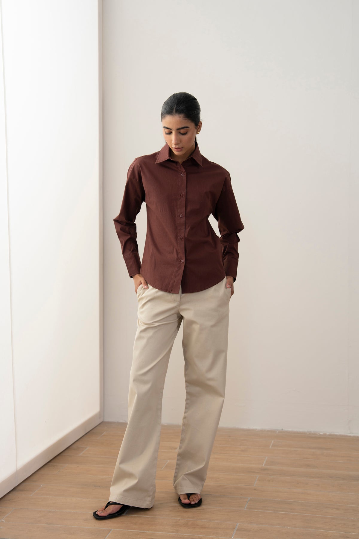 Mocha Linen Shirt