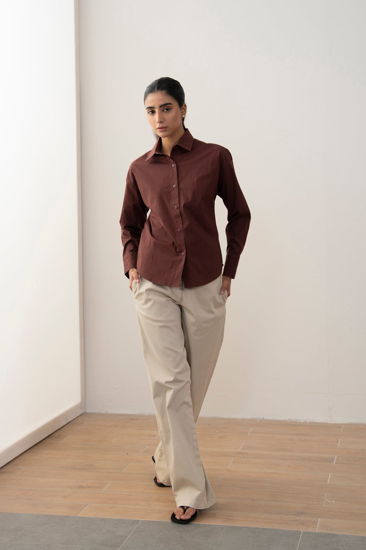 Mocha Linen Shirt