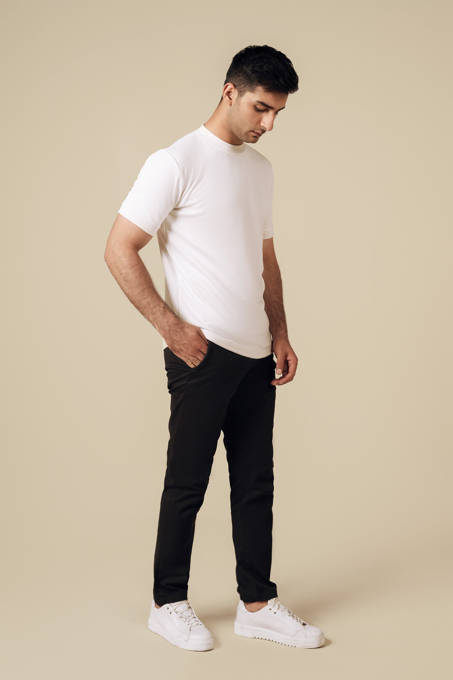 CoreFlex Slim Fit Chino Pants - Miles #Color_Black