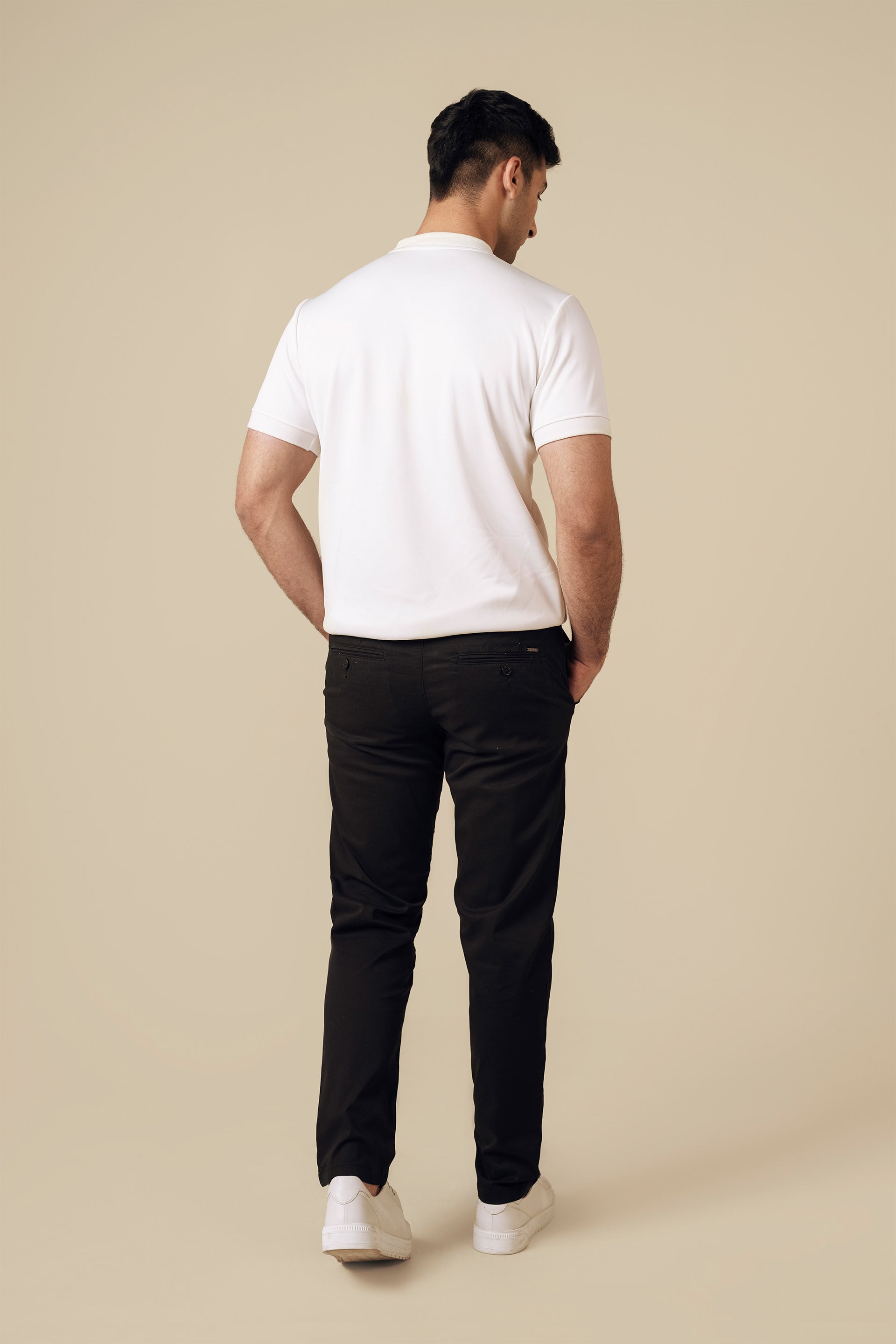 CoreFlex Slim Fit Chino Pants - Miles #Color_Black