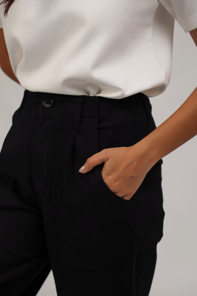 Pants for women #Color_Black