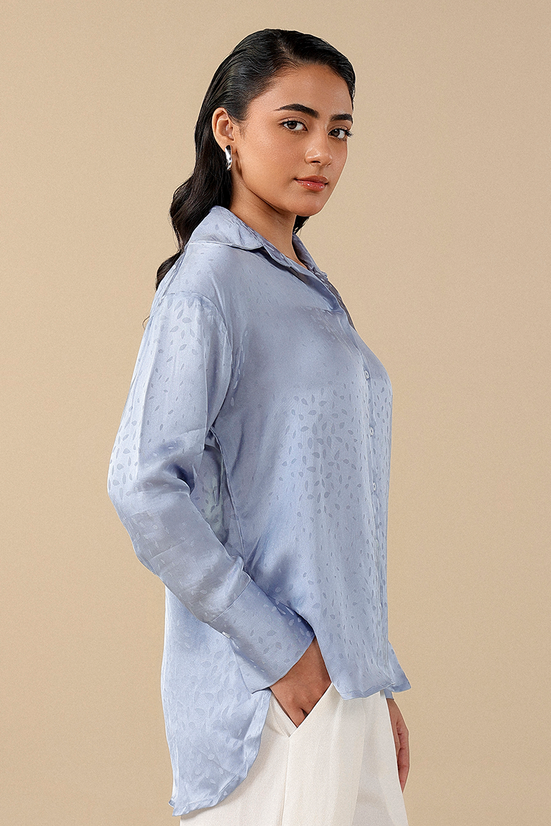 Self-Pattern Shirt for women