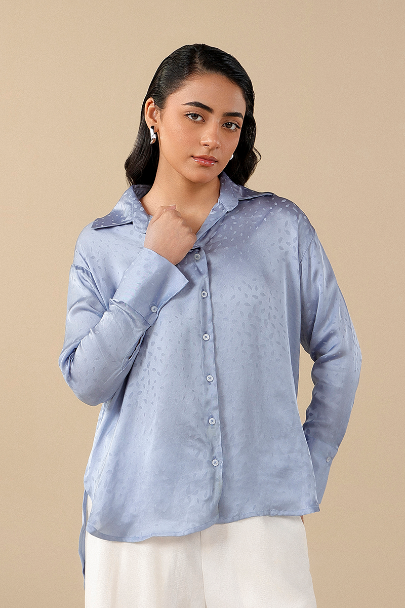 Self-Pattern Shirt for women