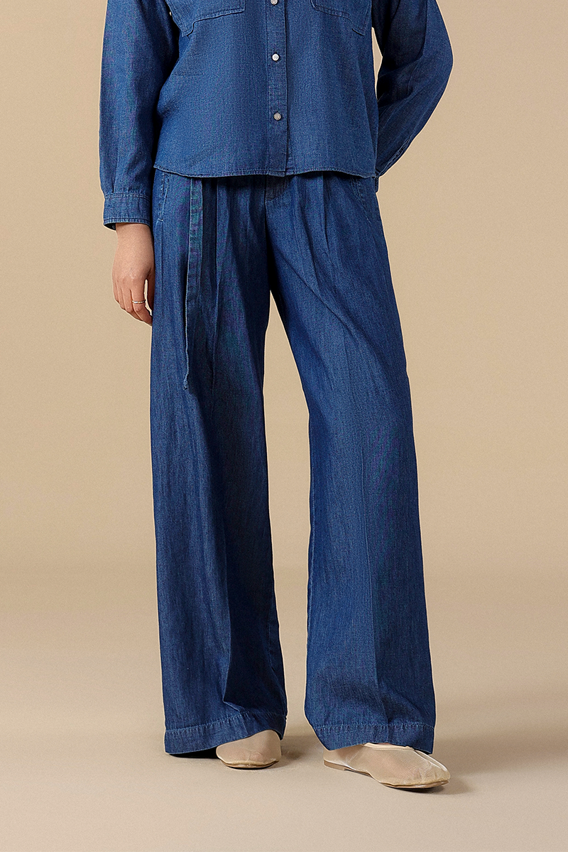 trousers for women #Color_Indigo