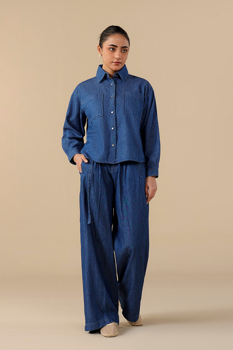 denim shirts for women #Color_Indigo