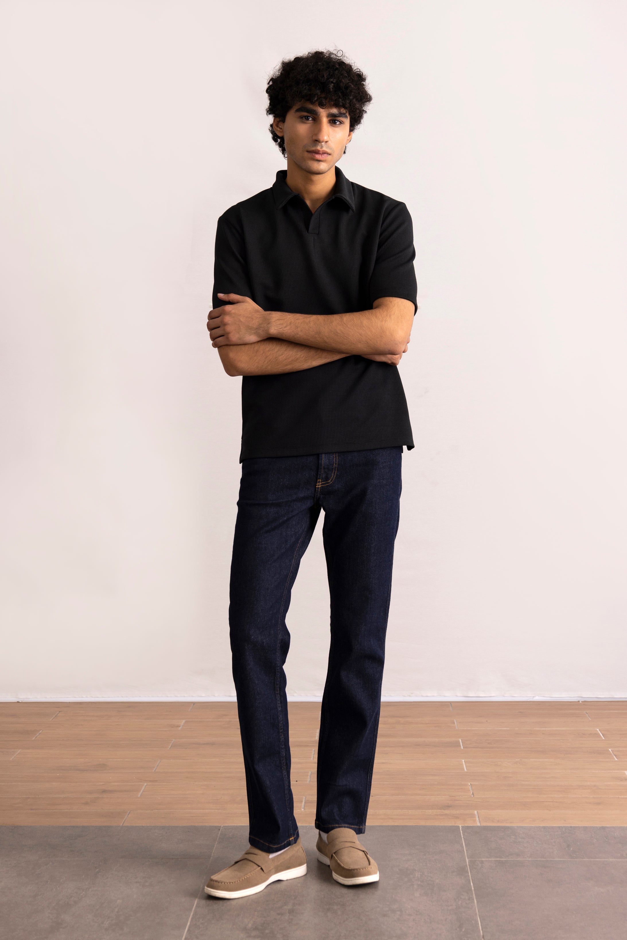 Textured Polo Shirt