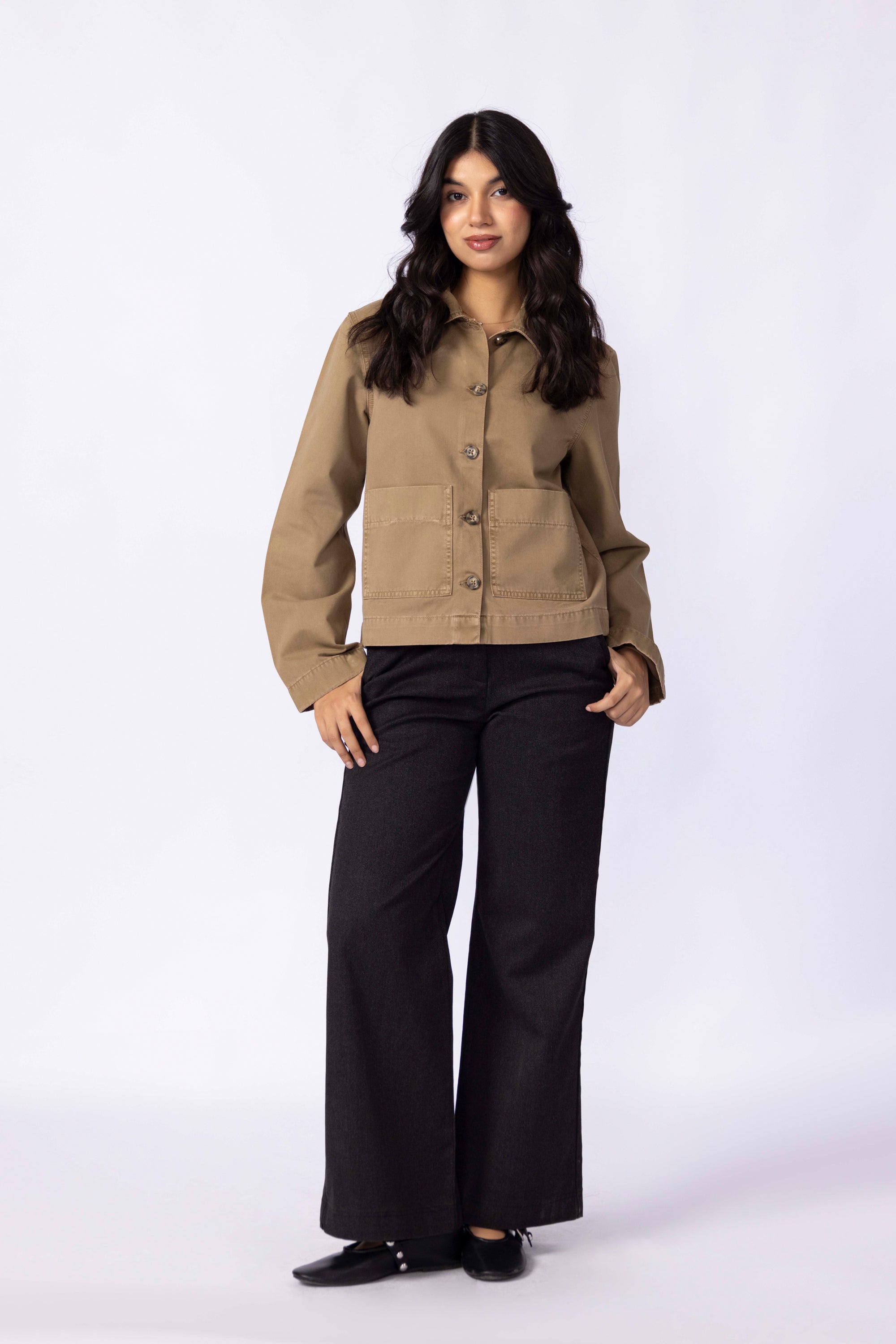 Women Boxy Cotton Jacket