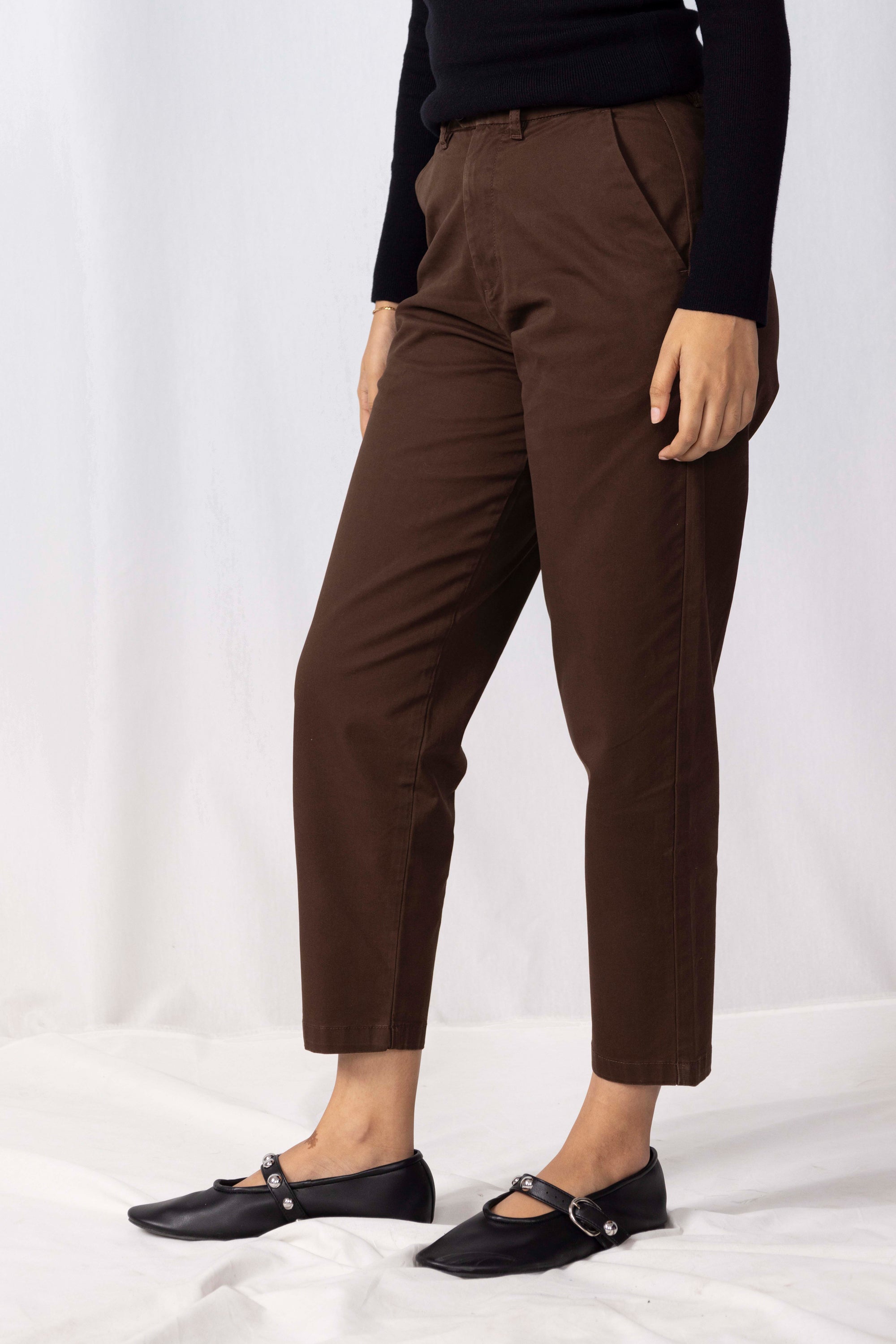 Women Cropped Chino Pants
