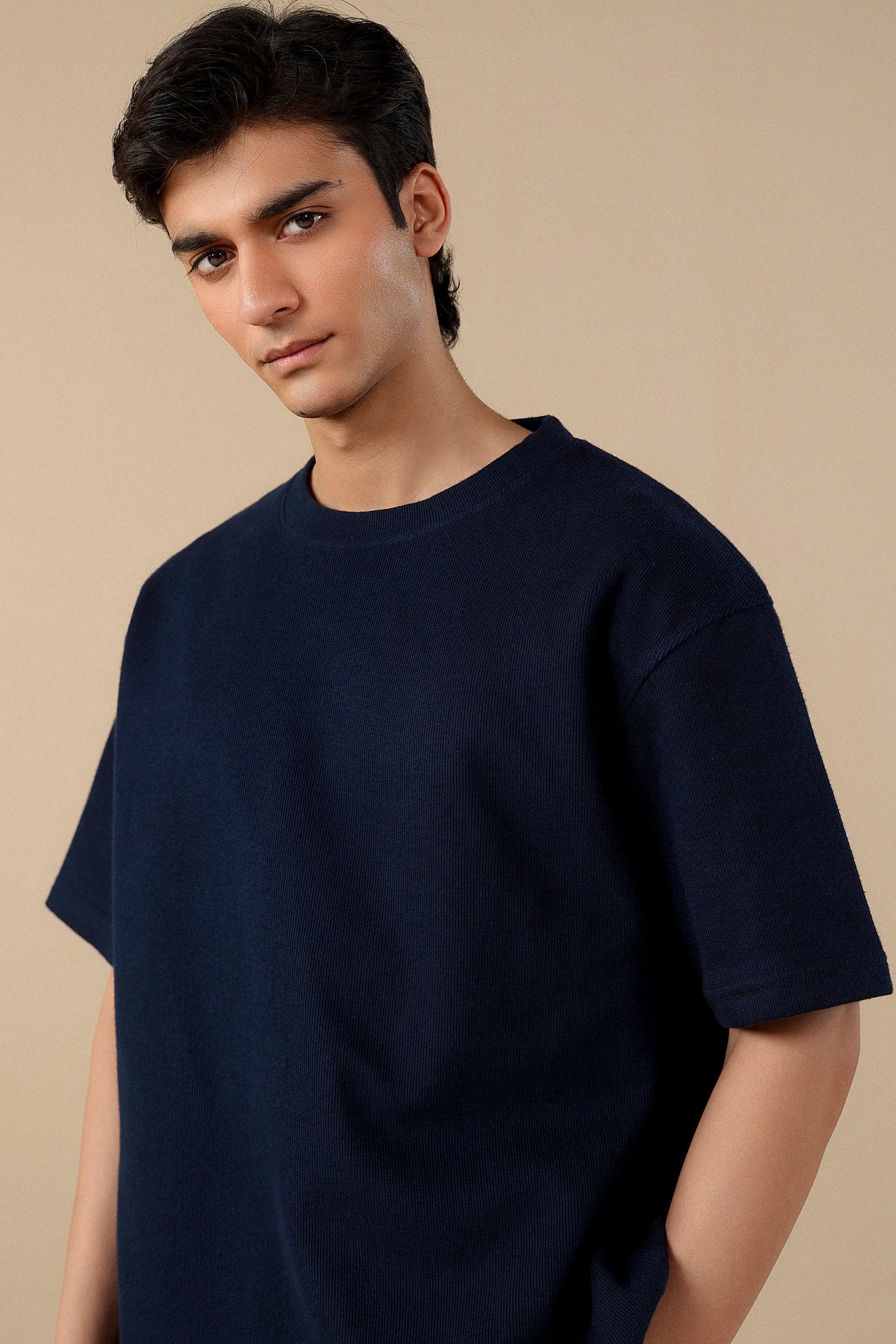 Soft Rib-Knit T-Shirt