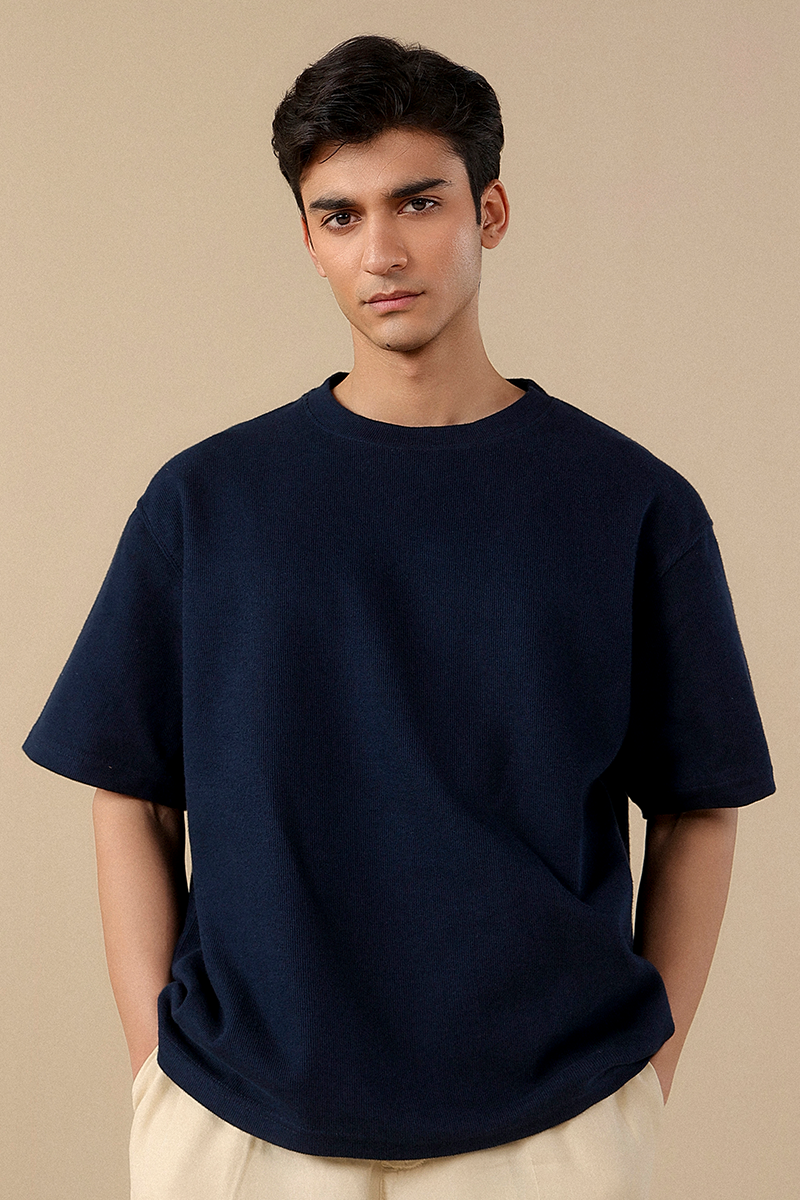 Soft Rib-Knit T-Shirt