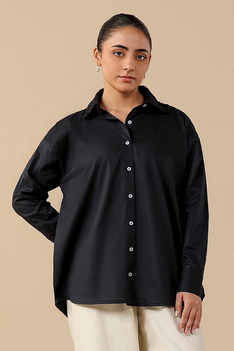 Schiffli Embroidered Shirt