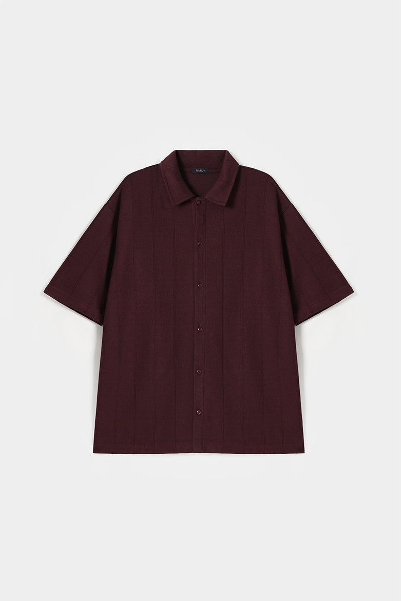 Button-Down Knit Polo Shirt