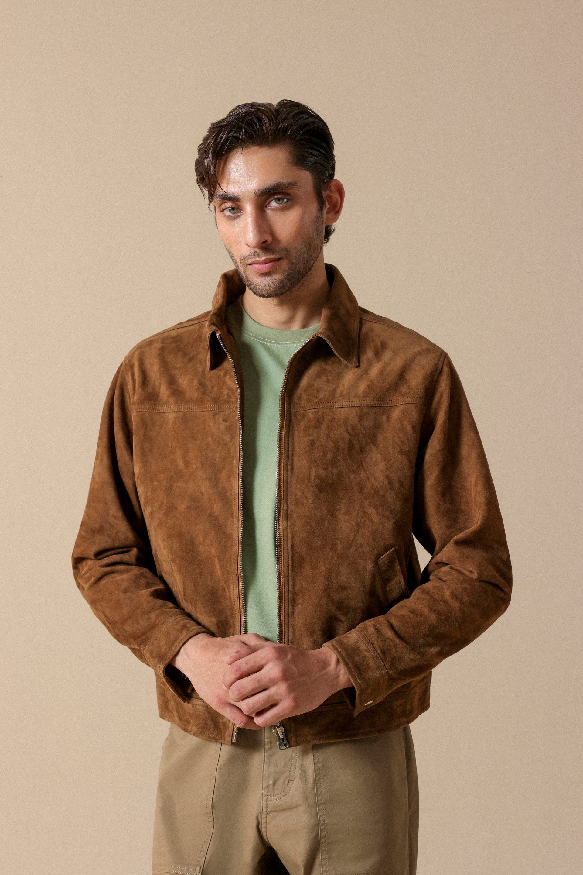 Relax Faux Suede Jacket - Miles