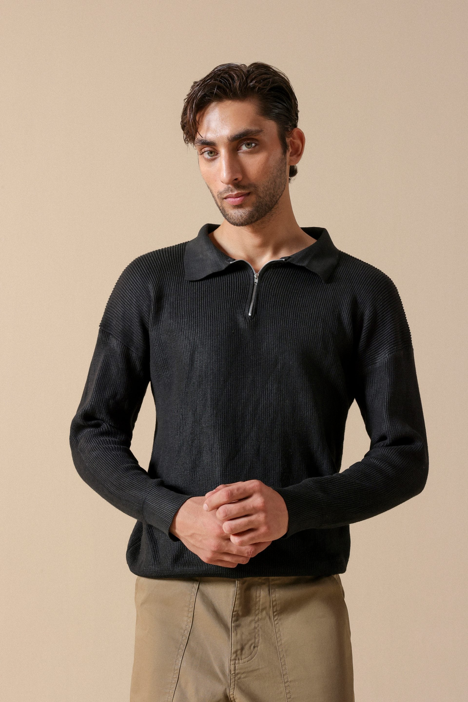 Texture Knit Polo - Miles