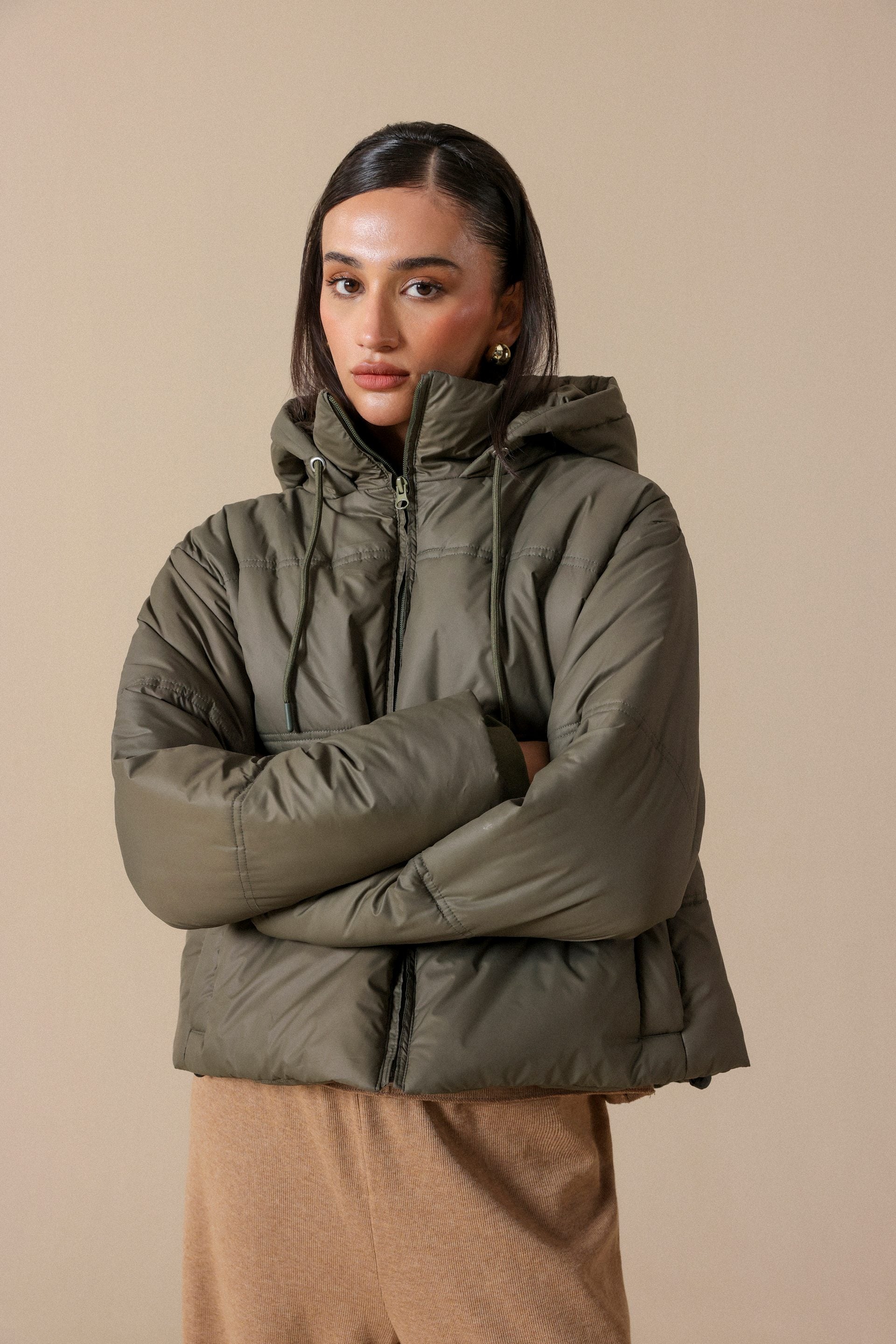 Puffer Jacket With Hood - Miles