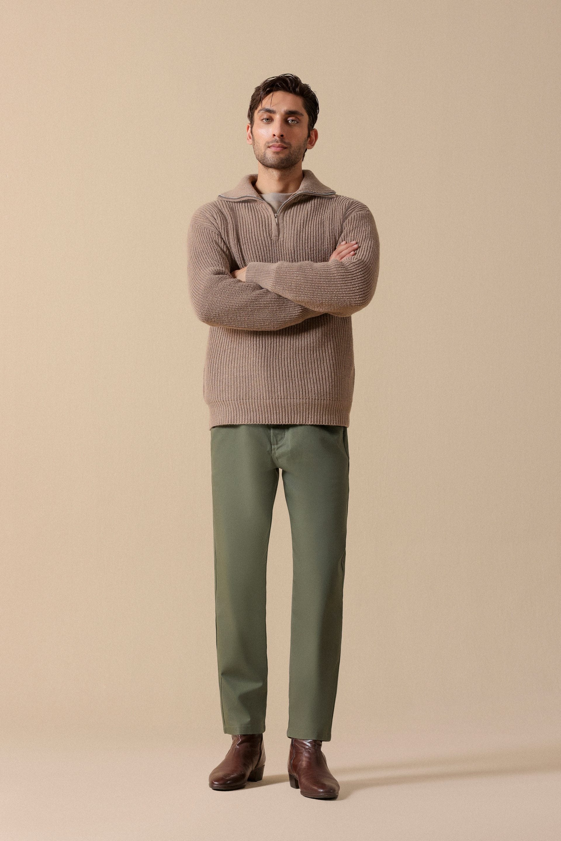 Half-Zip Polo Sweater - Miles