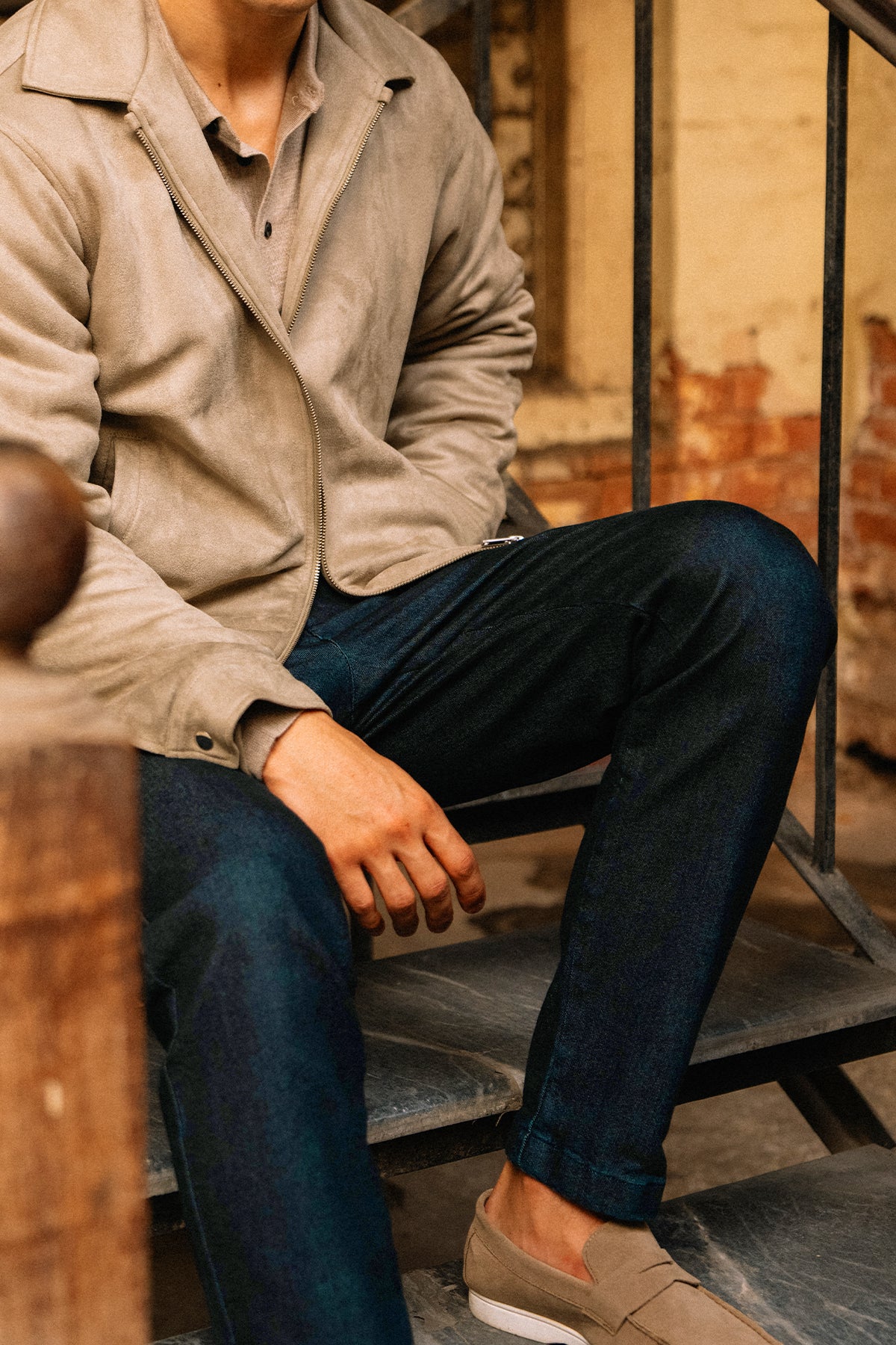 Men's Denim Chino Pants