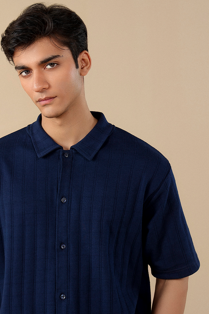 Button-Down Knit Polo Shirt