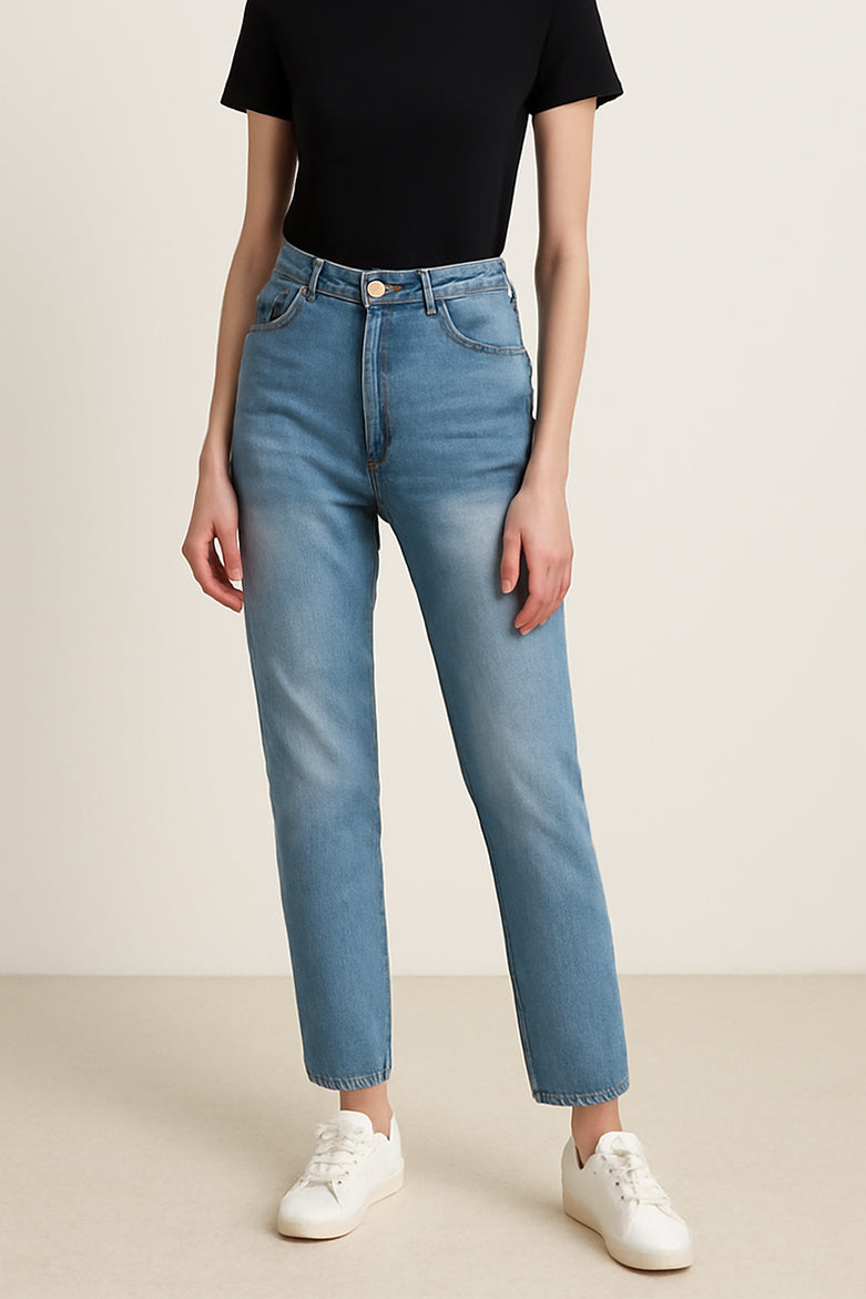 High-Waist Mom Jeans