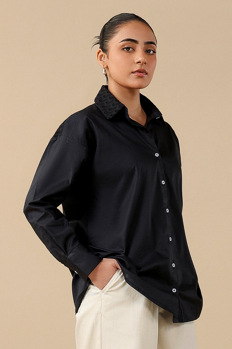 Schiffli Embroidered Shirt