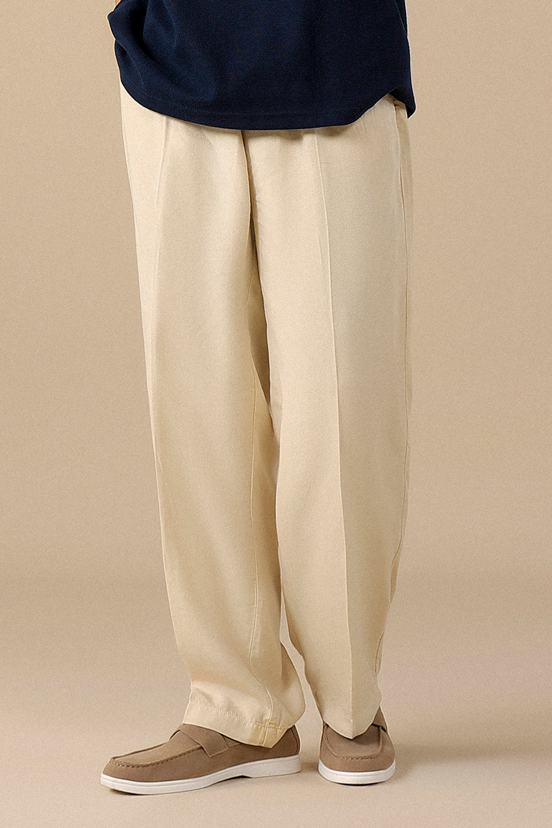 Signature-Viscose Trousers