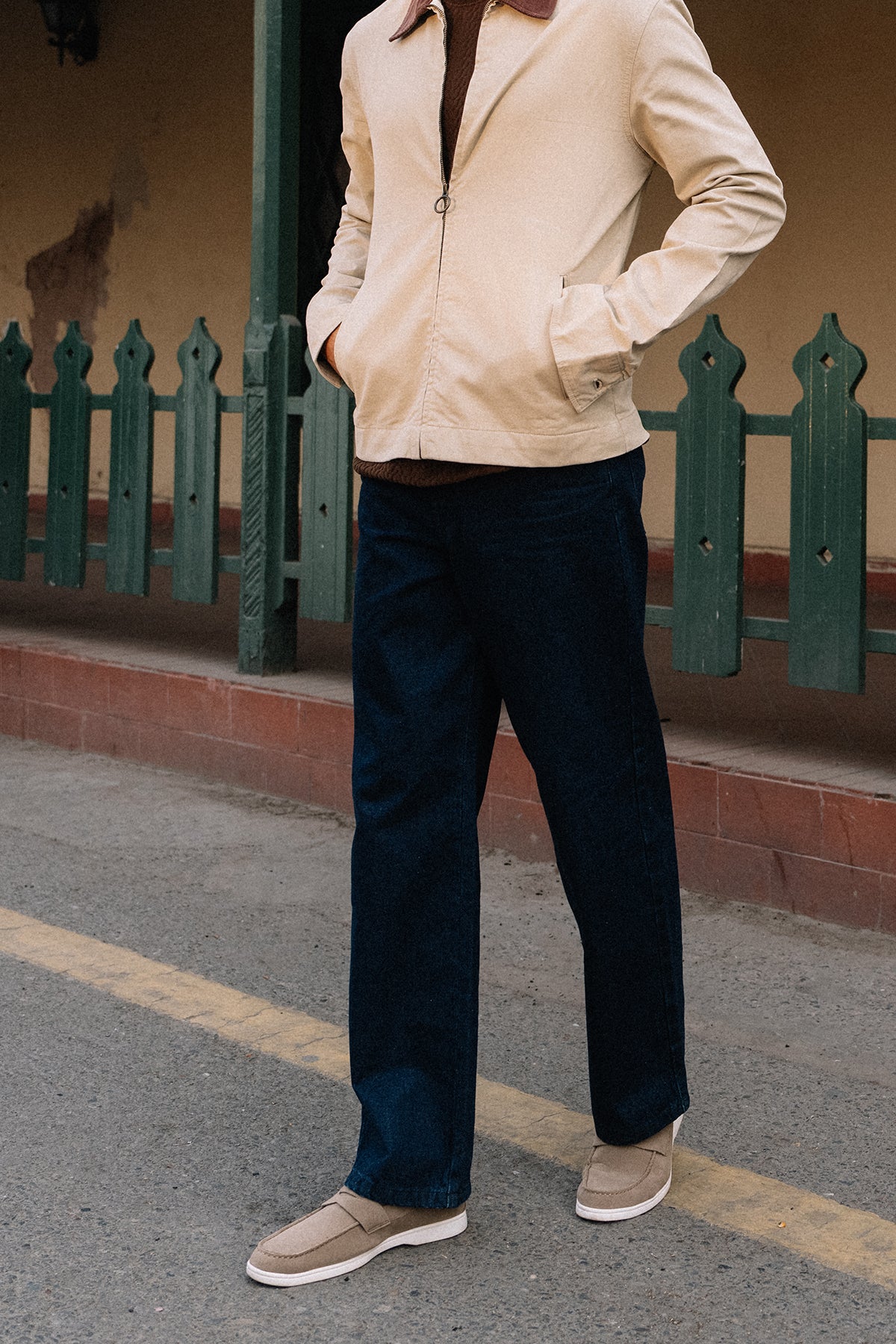 Men's Denim Chino Pants