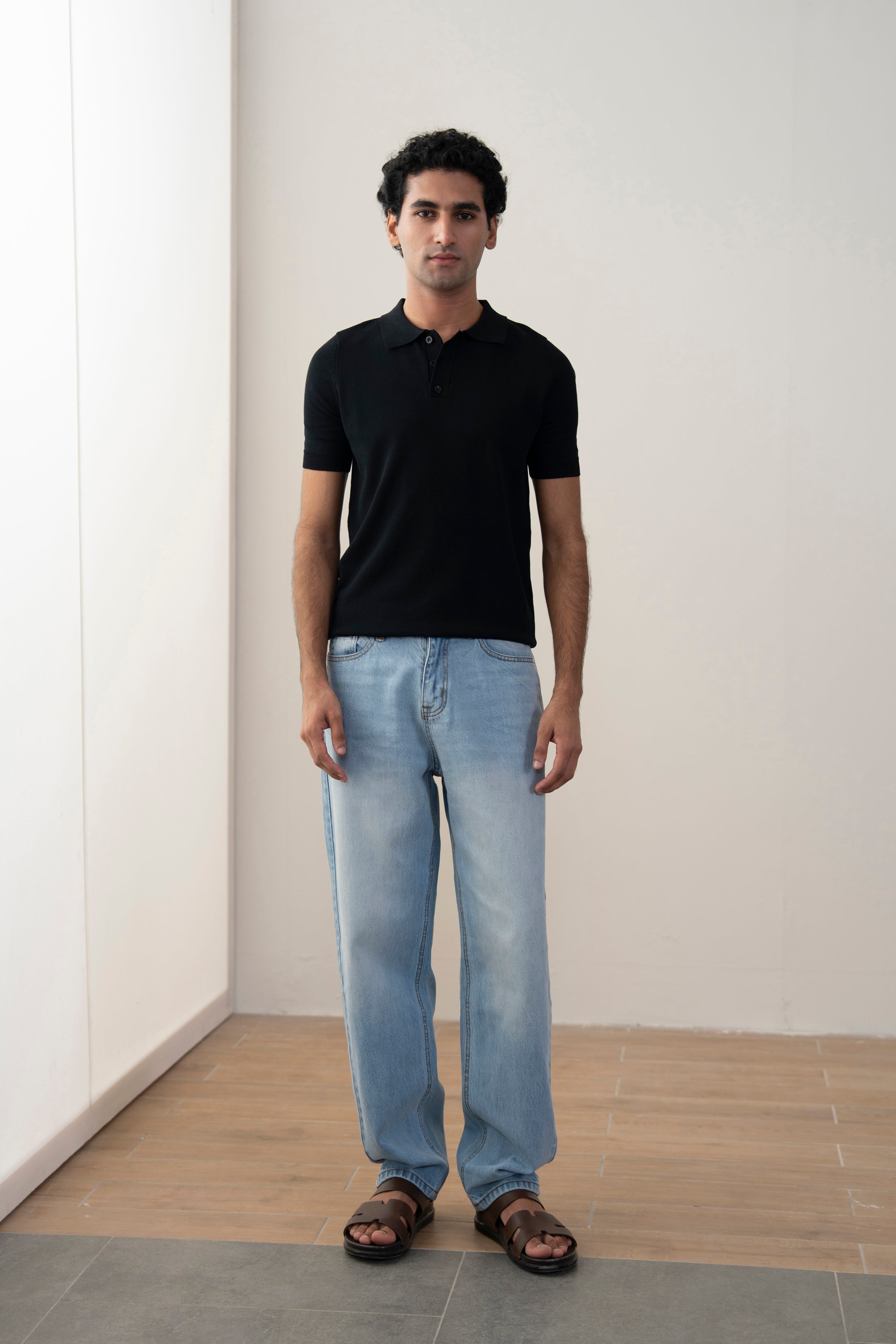 Fine Knit Polo Shirt