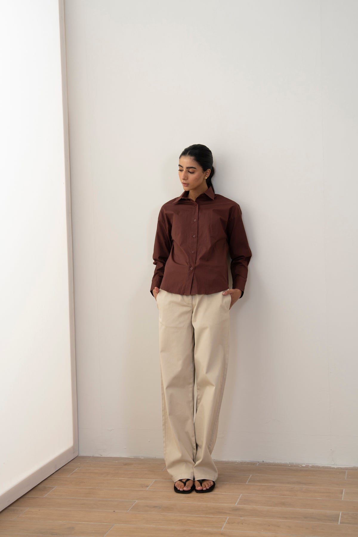 Mocha Linen Shirt