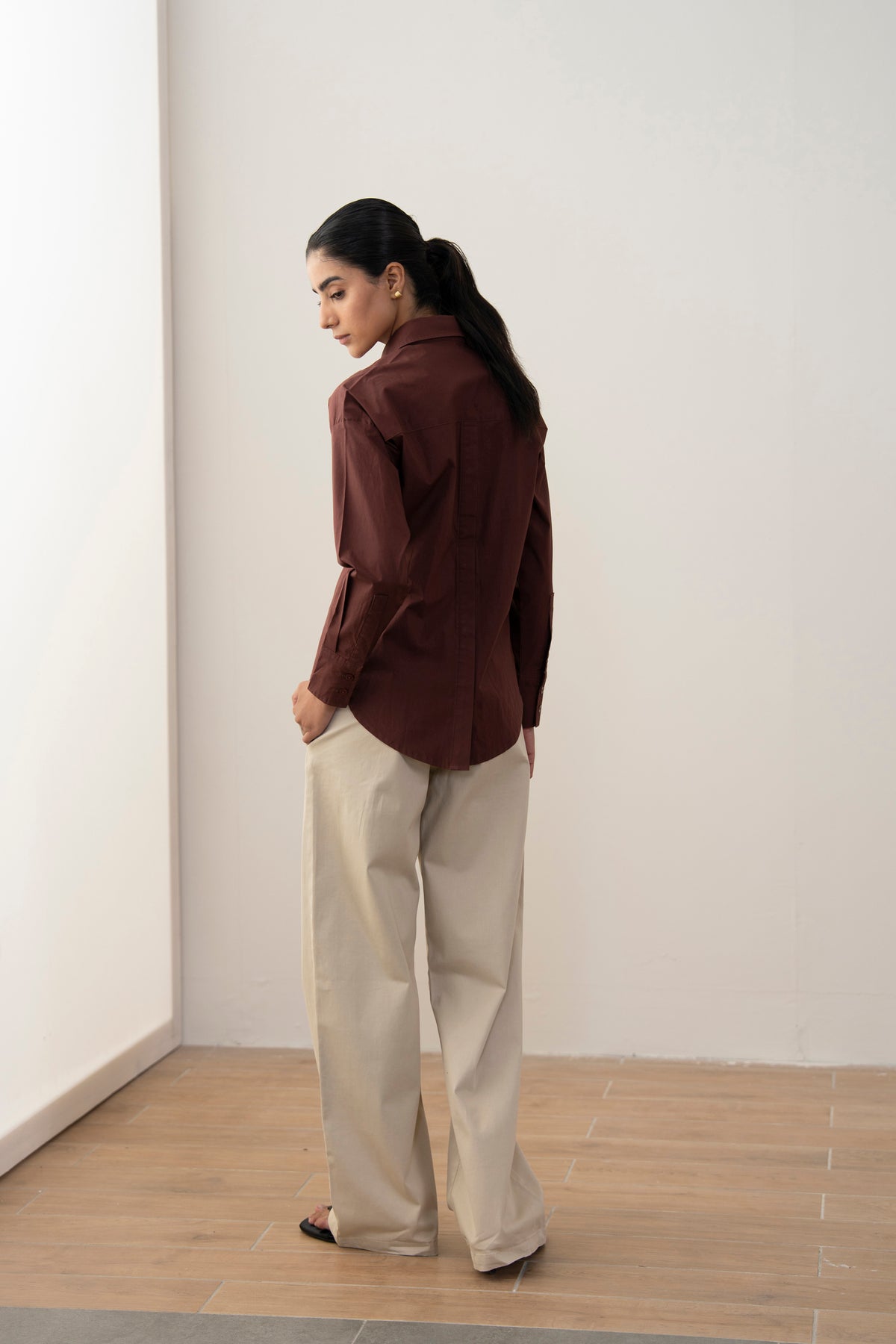 Mocha Linen Shirt